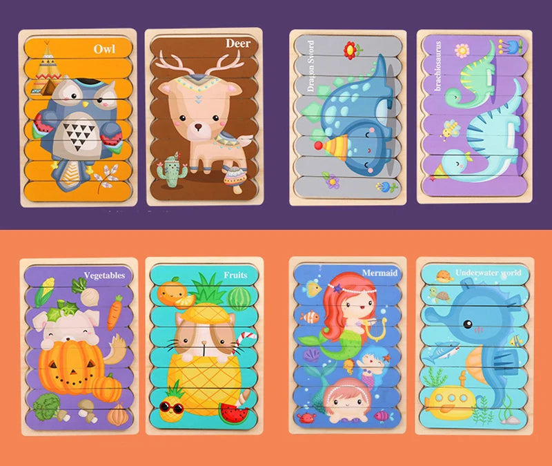 Baby Montessori Toys For Kids 2 to 4 Years Old Learning Educational Toys Children Magnetic Maze Busy Board Wooden Puzzle Game