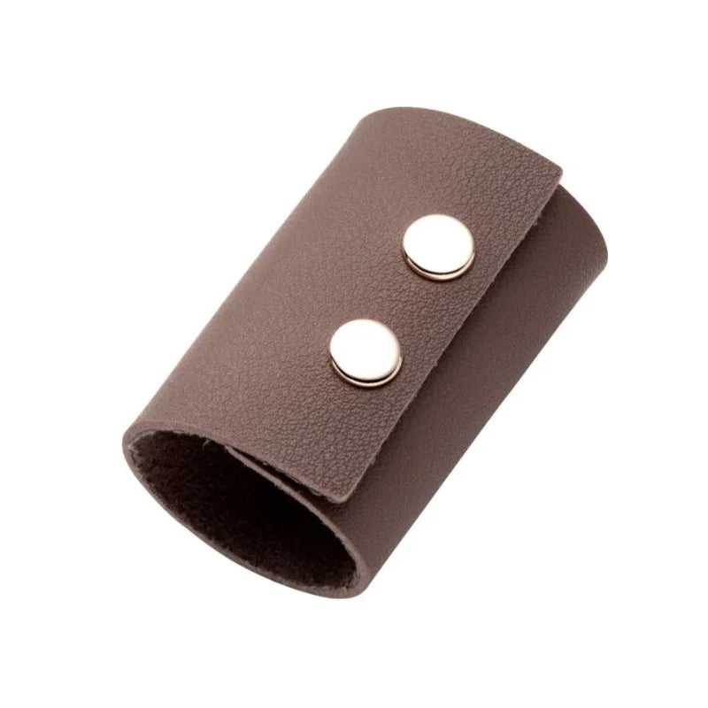 Woman Ponytail Accessories PU Hair Tie Headdress Punk Hair Accessories Leather Hair Scrunchies Hair Band