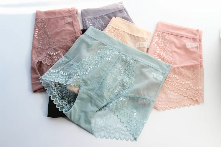 Women's Shorts Sexy Panties Intimate High-Rise Briefs Lace Japanese Underwear Female Lingerie Underwear Transparent Exciting