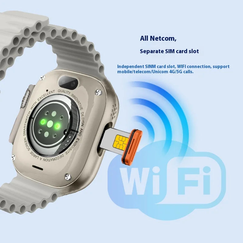 HW ULTRA 2 CALL Smart Watch Card Call Video Front and Rear Dual Camera Positioning Function WeChat