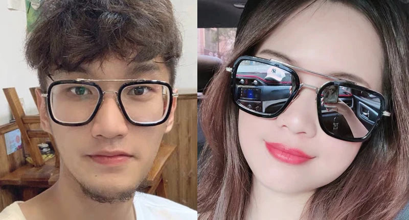 SPH -0.5 -0.75 -1.0 to -6 Fashion Metal Style For Women Sunglasses Men Square Brand Design Sun Glasses