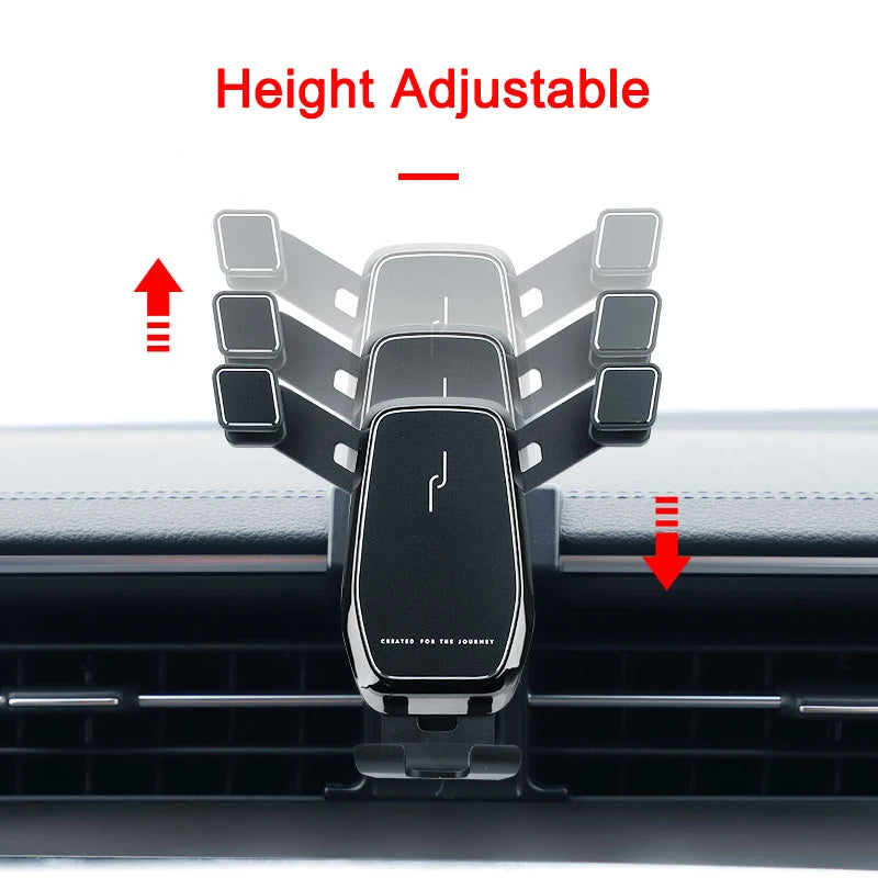 Car Phone Holder Air Vent Mount Clip Clamp Mobile Phone Holder for Audi A6 C8 Accessories 2019 2020 2021 2022