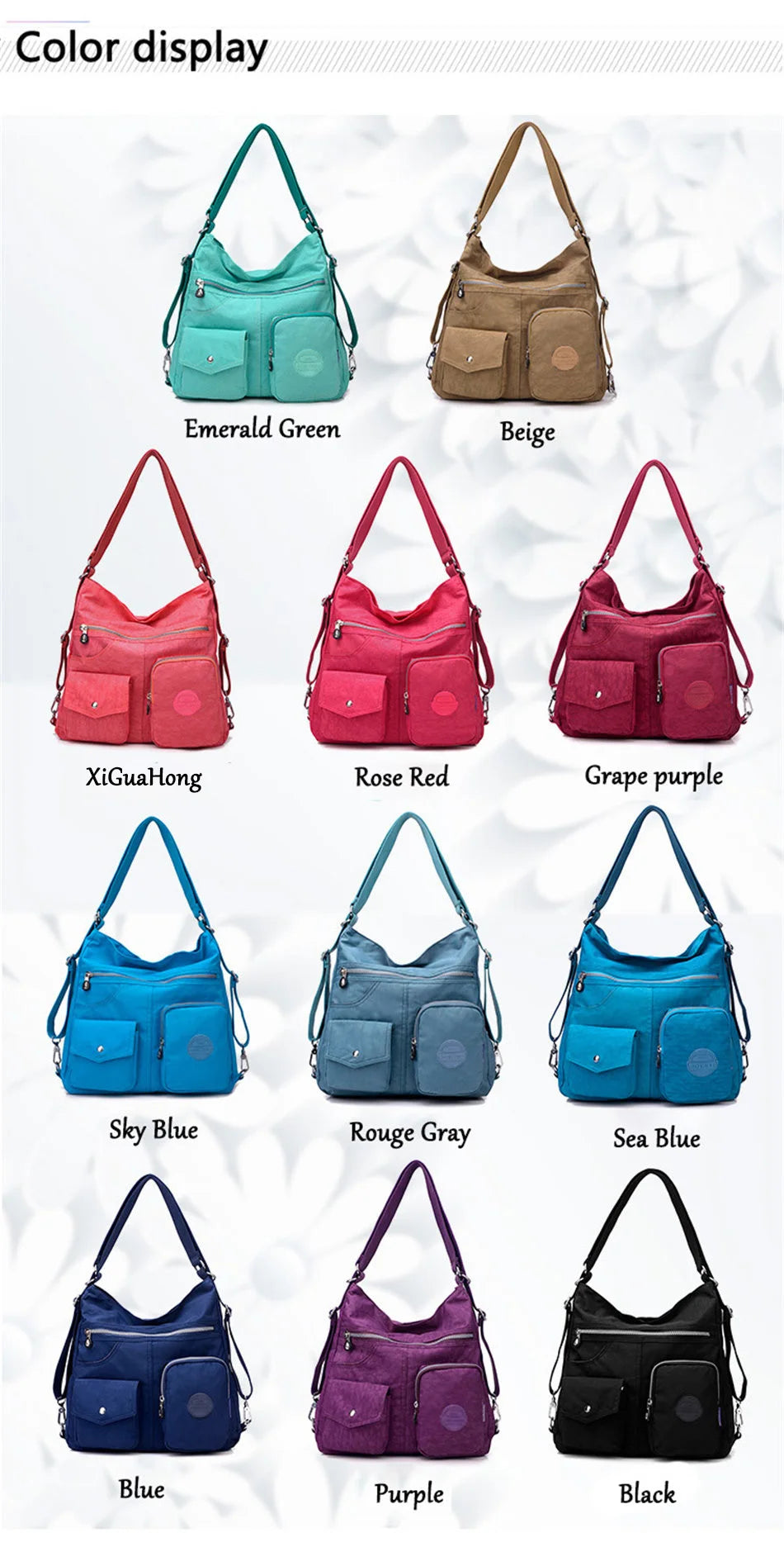 Luxury Handbags Women Bags Designer Waterproof Bylon Cloth Crossbody Bags for Women 2026 Large Capacity Lady Shoulder Bag Tote