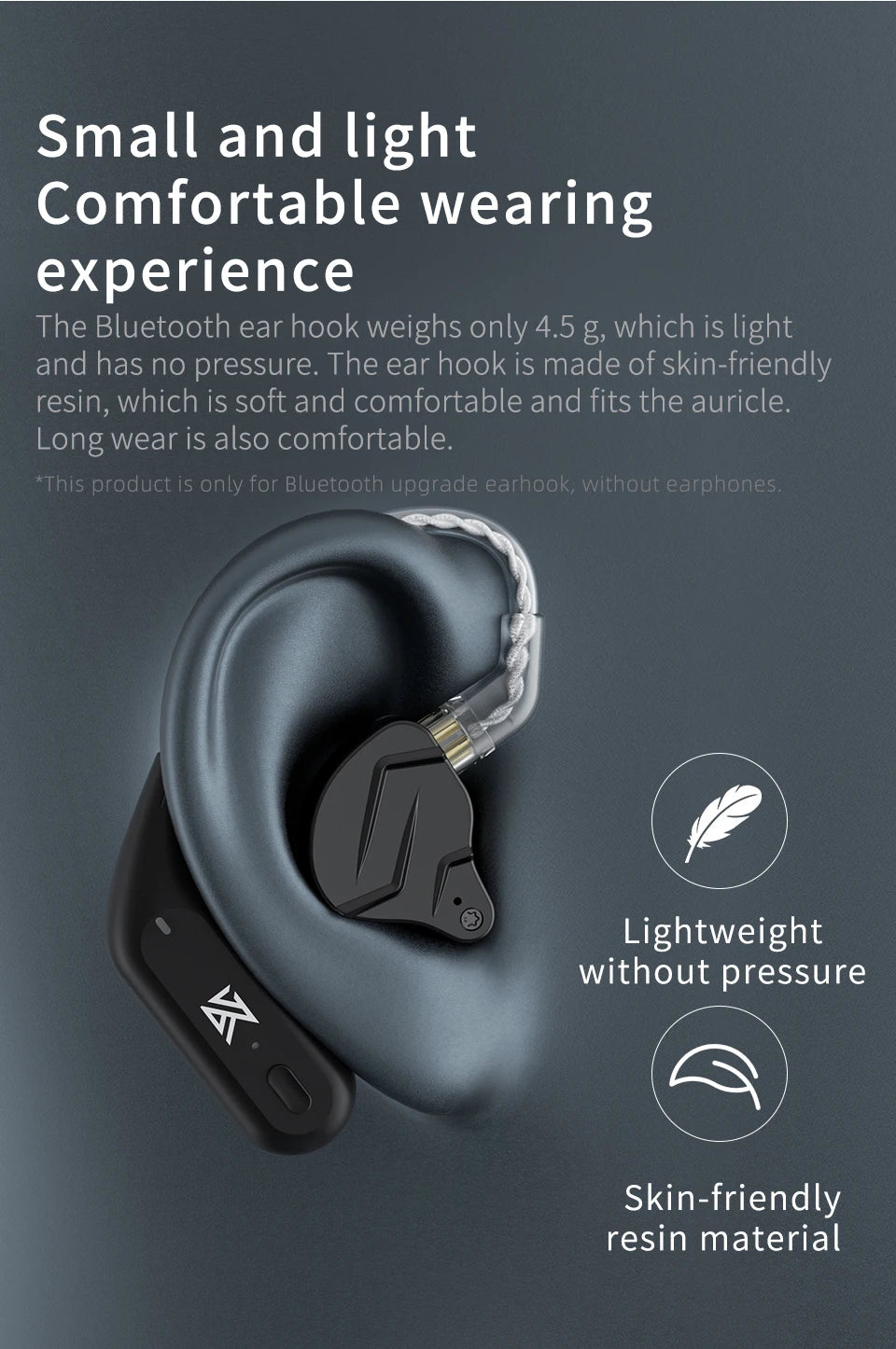 KZ AZ09 HD Bluetooth 5.2 Wireless Upgrade Cable Bluetooth Module HIFI Wireless Ear Hook Connector With Charging Case Z3 S2 Z1PRO