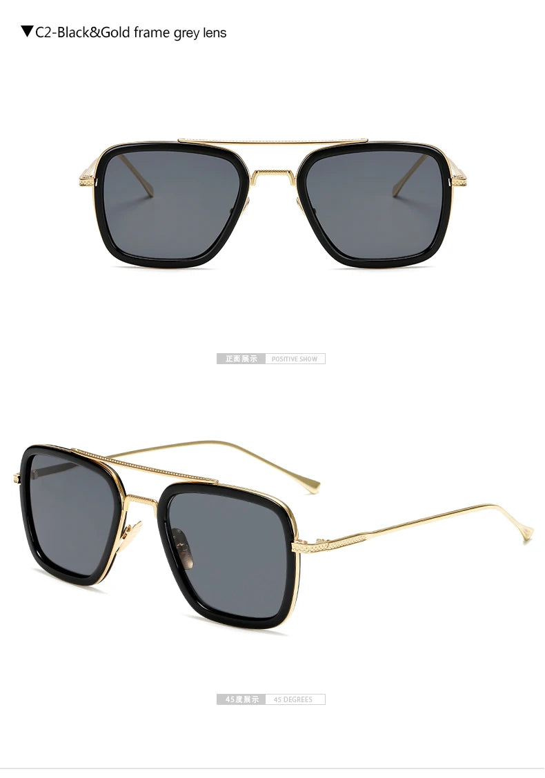 SPH -0.5 -0.75 -1.0 to -6 Fashion Metal Style For Women Sunglasses Men Square Brand Design Sun Glasses