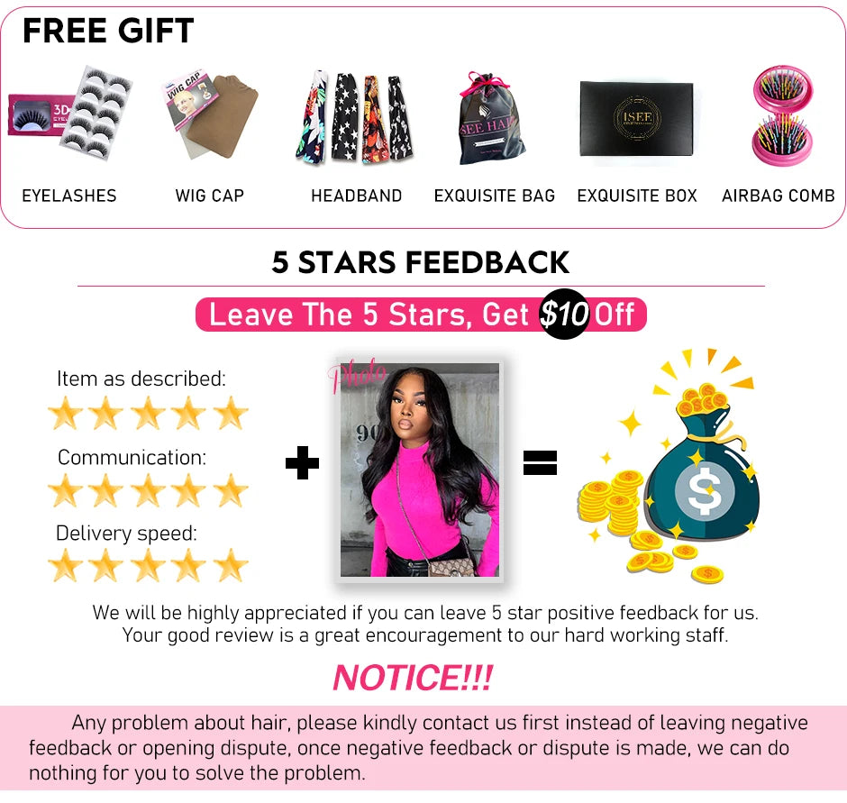 ISEE HAIR Brazilian Straight Hair Extensions Hair Weave Bundles Nature Color 3 Bundles Thick Straight Human Hair Bundles