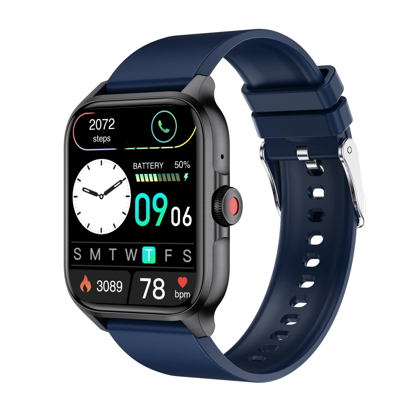 New QX15 Heart Rate and Blood Oxygen Monitor Women's Sports Health Dial Call Smart Watch