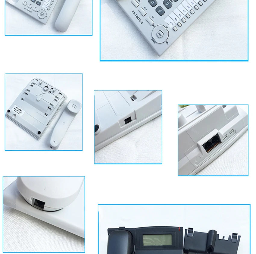 Desktop Corded Telephone, Wired Landline Phone for Home/Hotel/Office, Handsfree, with Blue Backlit, Caller ID, in English