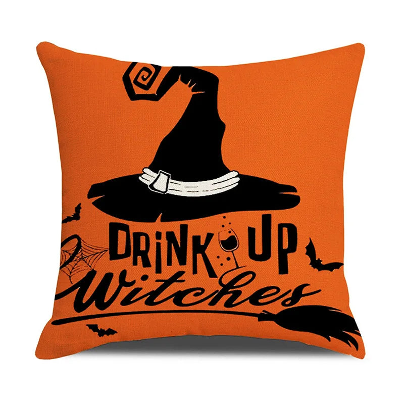 New Arrival Halloween Digital Print Cushion Cover Holiday Home Decoration Pillow Nordic Style Pillow Cover