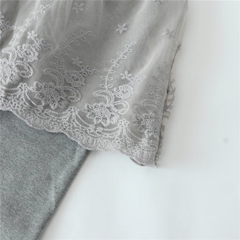 New Cotton Baby Girls Leggings Lace Princess Skirt-pants Spring Autumn Children Slim Skirt Trousers for 2-7 Years Kids Clothes