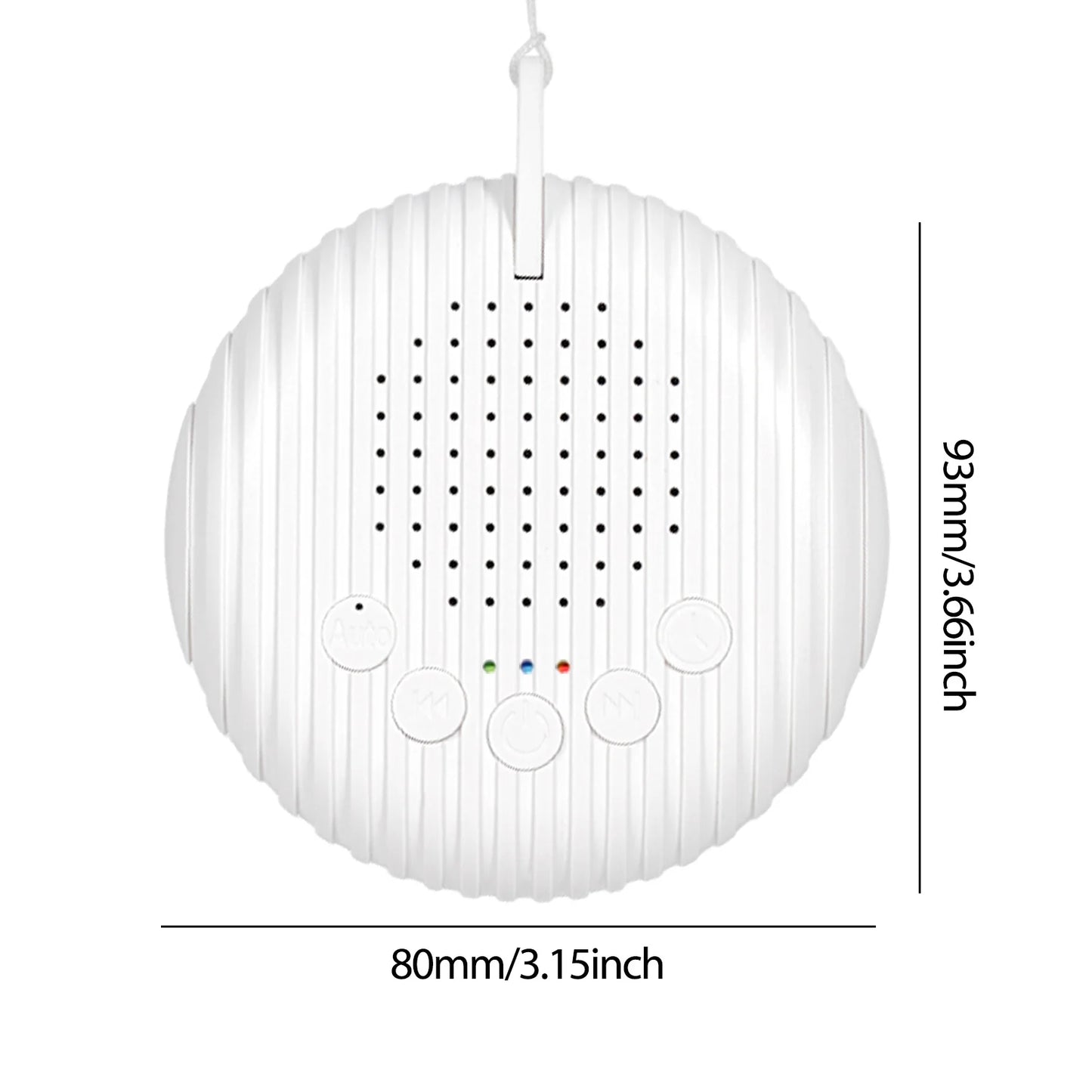 Baby White Noise Machine USB Rechargeable Timed Shutdown Sound Machine Sleep Soother Relaxation Monitor For Baby Adult Office