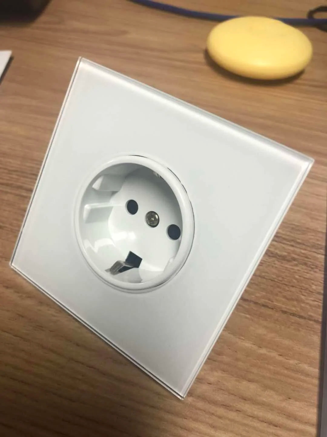 VISWE EU Standard  Electrical sockets 220V 16A Full Mirror Tempered Glass Panel Multiple Black Socket Wall Home Improvements