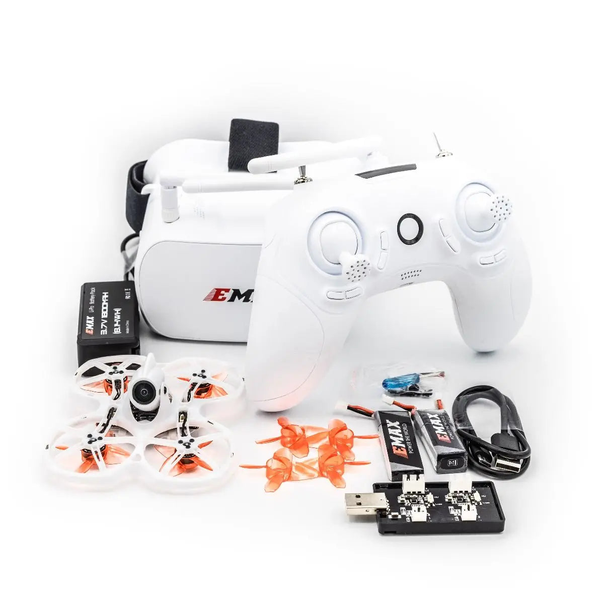 EMAX Tinyhawk II 75mm 1-2S Whoop FPV Racing Drone RC Quadcopter BNF RTF W/ FrSky D8 Runcam 2 Cam Camera 25/100/200mw VTX ESC