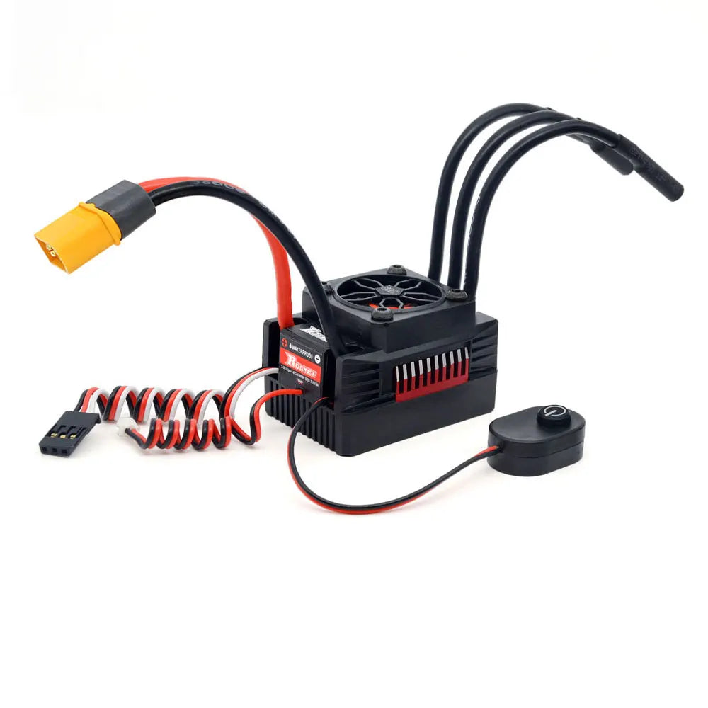 Rocket V2 Waterproof 3665 3800KV 3150KV 2750KV 2200KV Brushless Motor with 80A ESC for RC Car 1/10 Motor RC Rock Crawle