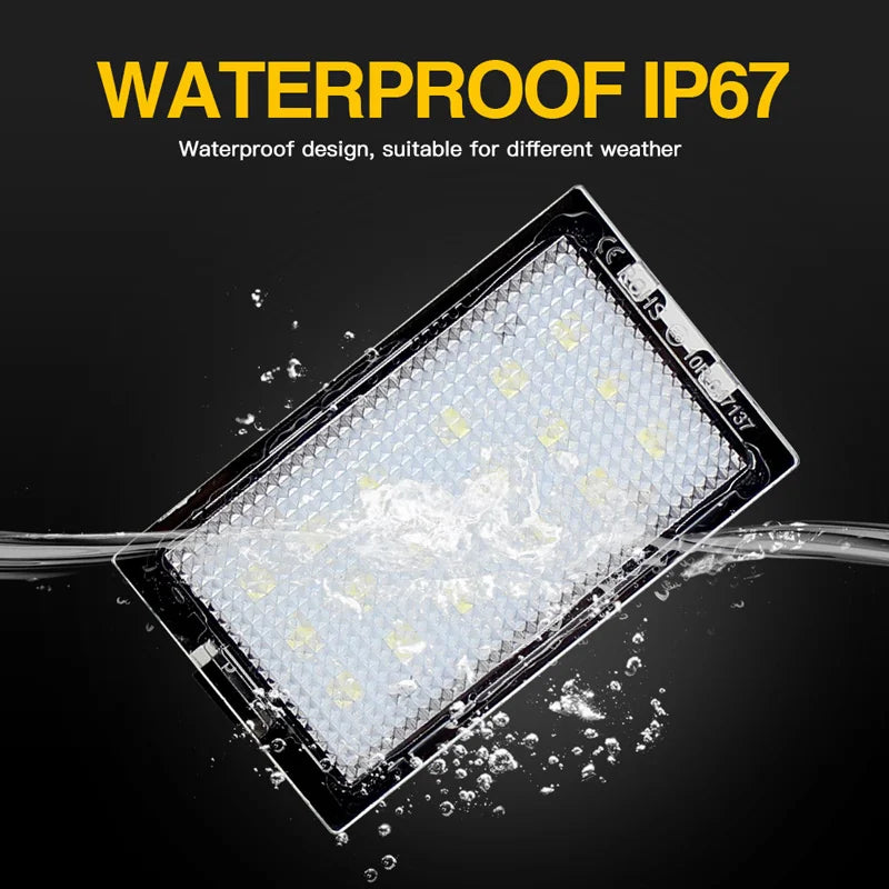 2X 18 LED Car Number License Plate Lights Lamps White For Land Range Rover Sport L320 Discovery 3 4 LR3 LR4 Freelander 2 LR2 12V