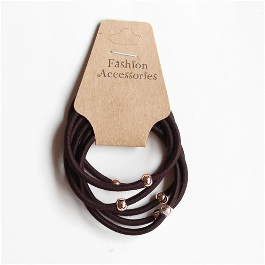 6PCS Women Elastic Hair Bands Scrunchie Ponytail Holder Organza Hairbands Set Hair Ropes Ties Girls Hair Accessories