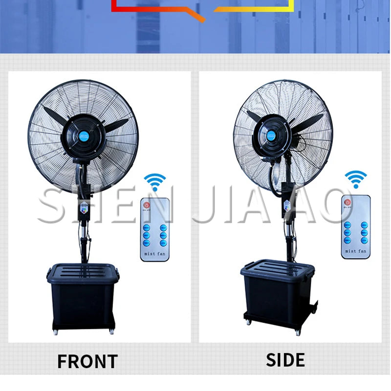 Remote Control Industrial Spray Fan 350w Atomizing Fan Water Mist Fan Humidifying Fan 220V SF-MF30CF07-R/SF-MF26CF05-R
