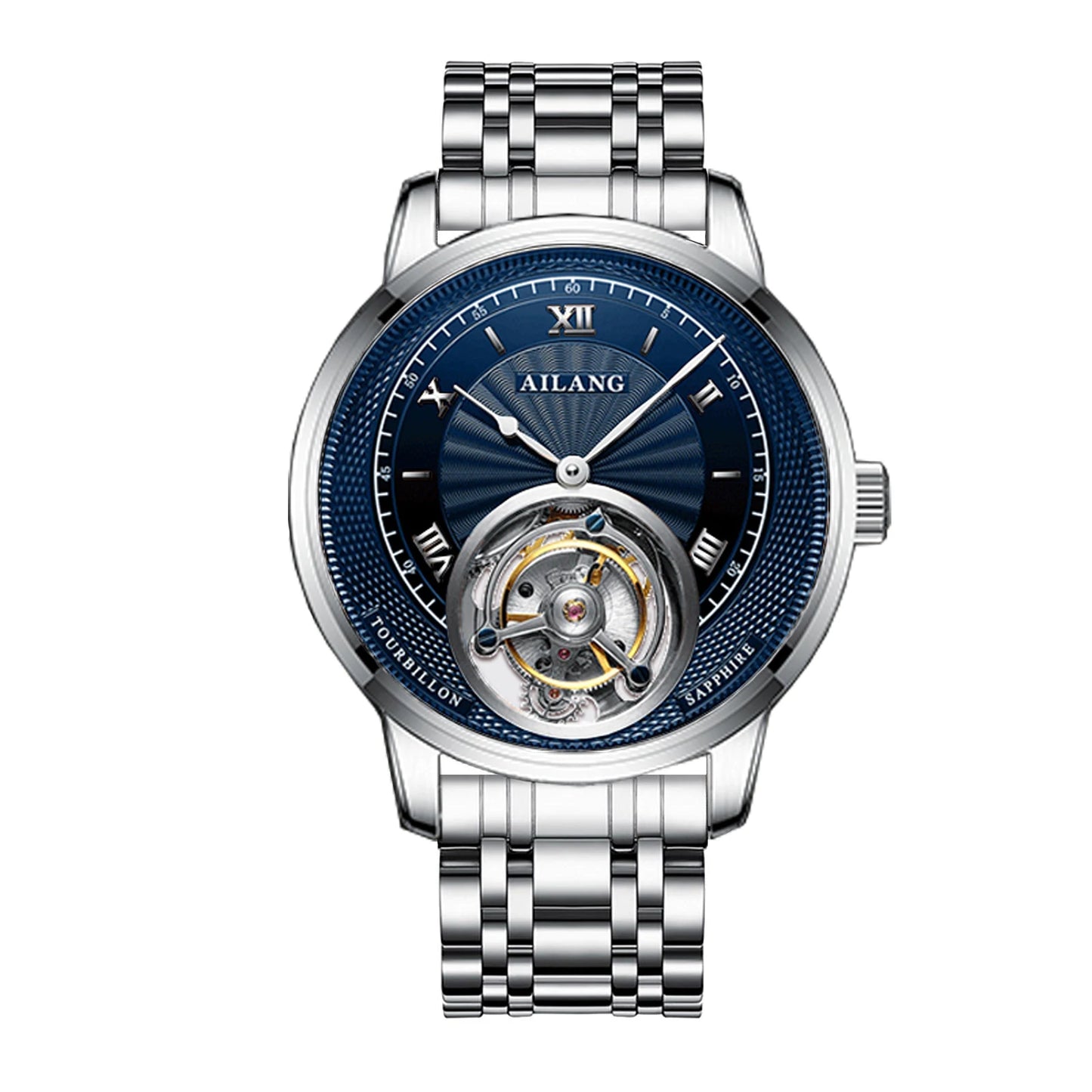 AILANG new authentic luxury real tourbillon mechanical watch fashion business waterproof men's watch