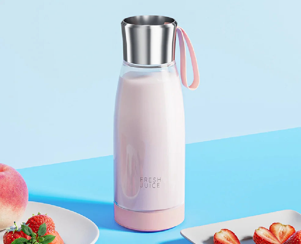 2024 New Big Capacity 450ml Fresh Fruit Juicer 4 Blades 304 Stainless Steel Blades High Quality Portable Rechargeable Juicer Cup