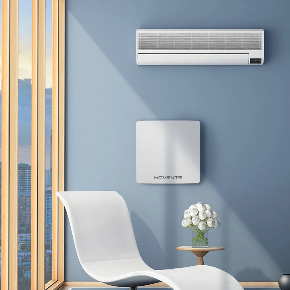 Decentralized Ventilation With Heat Recovery Unit Air Recuperator For Sigle Room Fresh Air