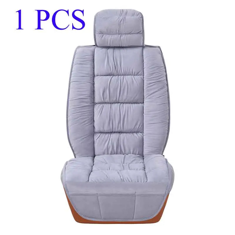 Plush Cotton Car Seat Cover Winter Surrounded Warm Winter Cushion Faux Fur For Seat Protector Mat Car Interior Accessories
