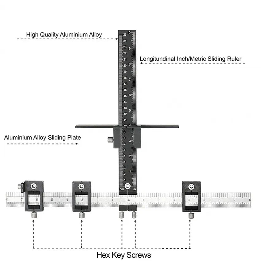 2025 Woodworking Tools Cabinet Hardware Jig Tool - Drill Template Guide for Door and Drawer Handle Installation Tools