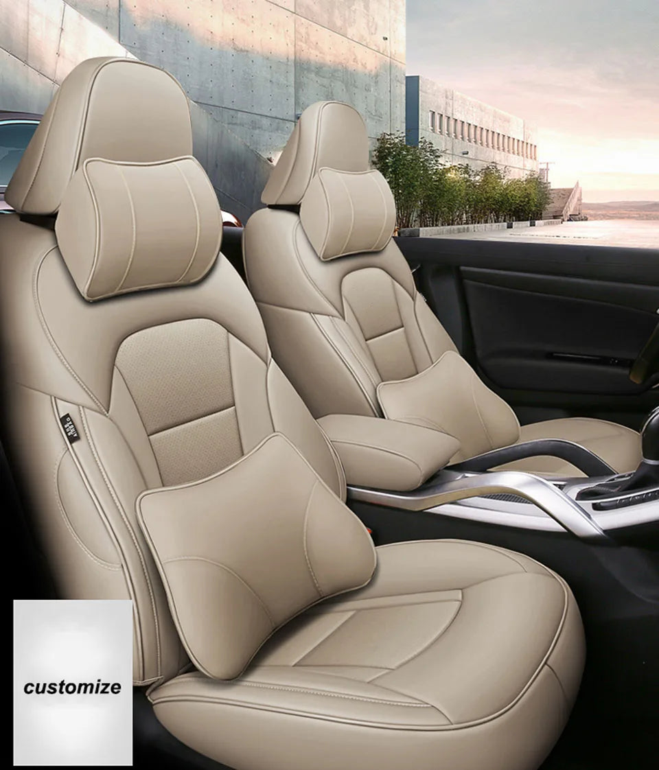 Genuine Leather Custom Auto Car Seat Cover For Mazda 3 BK BL 2010 2006 2015 6 GH GG 2009 CX-5 CX-7 CX3 Interior Accessories