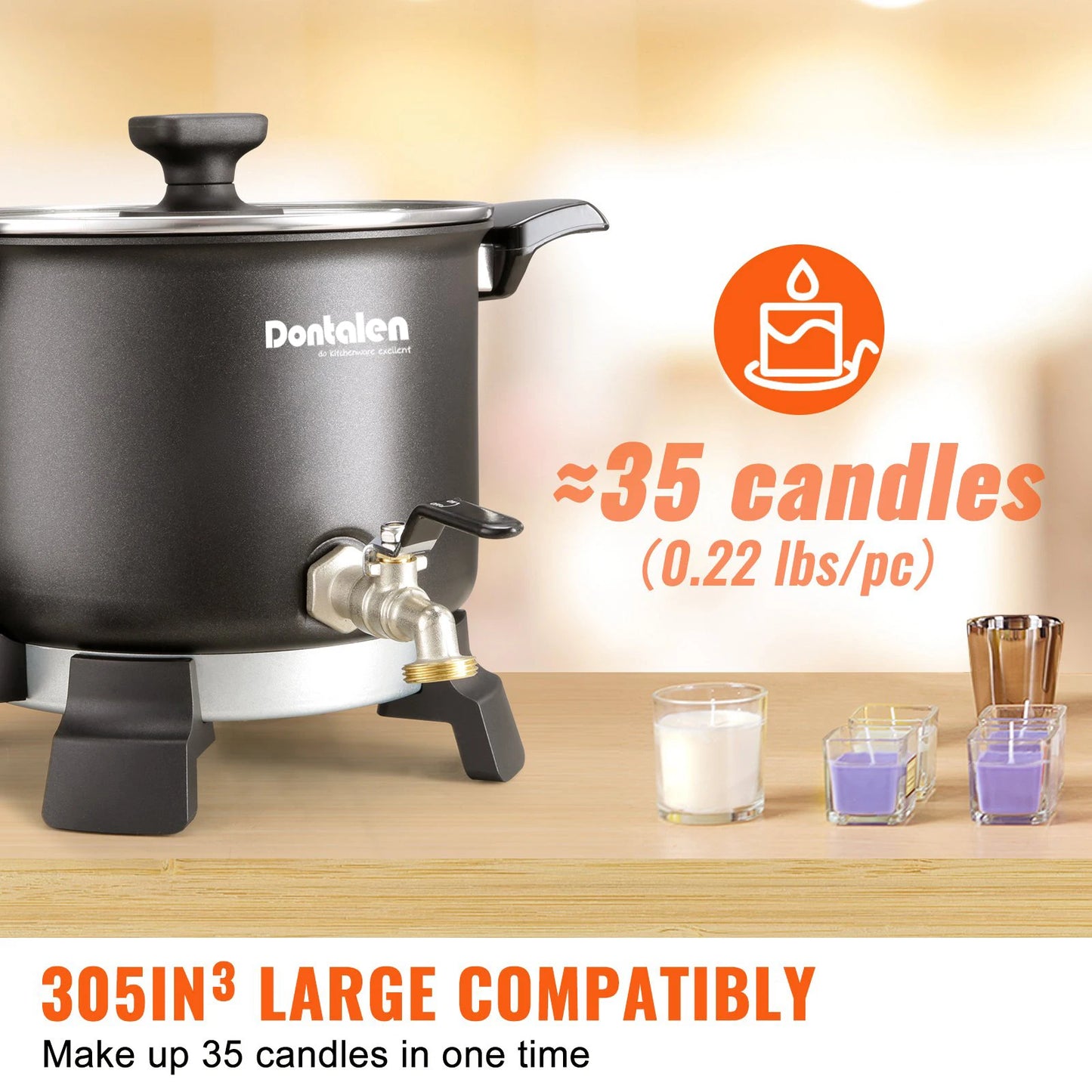 5L Home Use Candle Maker Electric Candle Melting Machine Soy Wax Melter  for Diy Candle Making