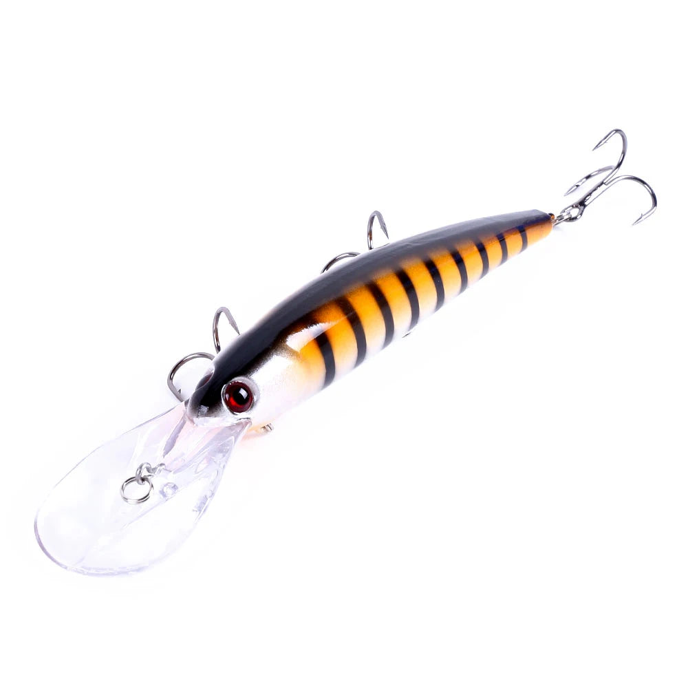 1pcs 16cm 20g Deep Diving Large Minnow Wobbler Lure Artificial Hard Bait Crankbait Bass Pike Perch Walleye Fishing Tackle