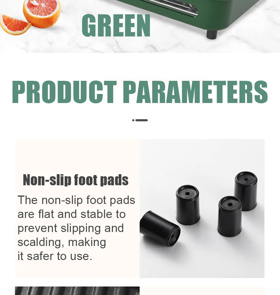 New stainless steel frying and grilling dual-purpose smokeless barbecue grill non-stick electric bakeware household high power