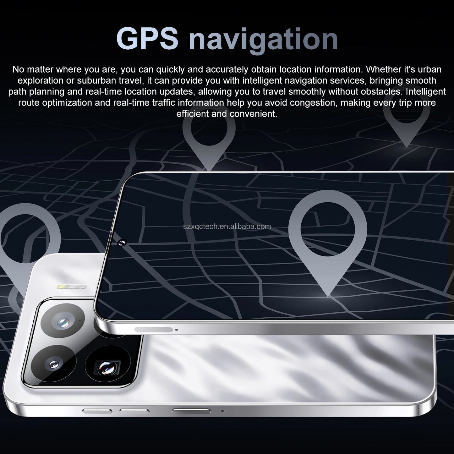 Wholesale M15 Pro 5G Smart Phone Unlocked Android 14 with Face Recognition 4G/5G 16GB+1TB Mobile Phones Cellphone