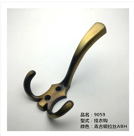 Green bronze black and white blue gold silver modern American wardrobe door hanging hook coat hat wall hook