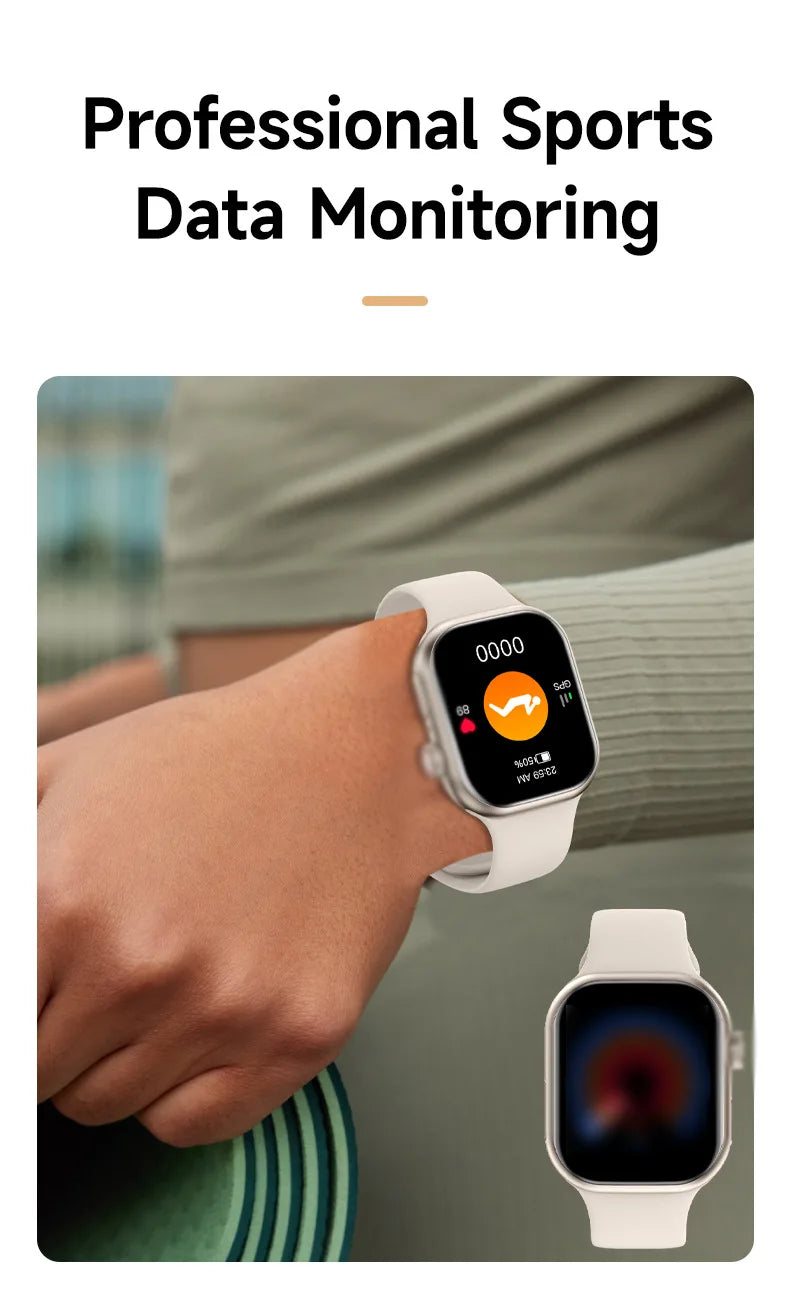 2026 Smart Watch Camera BT Call Heart Rate Fitness Tracker Waterproof iOS Android