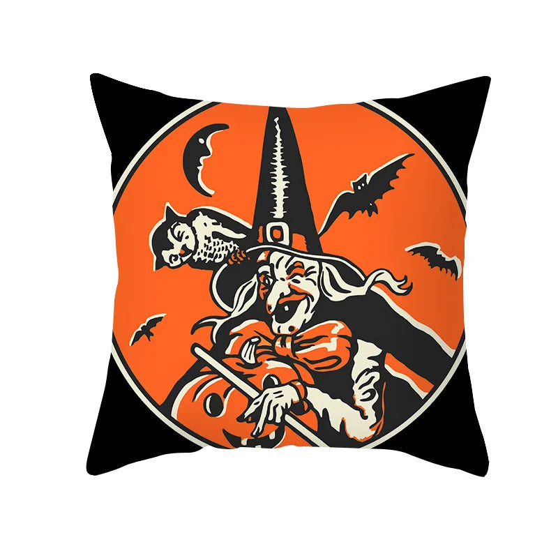 New Arrival Halloween Digital Print Cushion Cover Holiday Home Decoration Pillow Nordic Style Pillow Cover