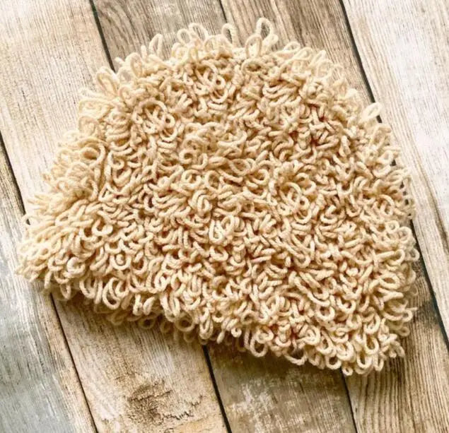 Cosplay Kids Boy Girl Hat Cute Old Lady Woman Curly Hair Wig Cap Skullies Beanies Winter Warm Knit Children Baby Hats and Caps