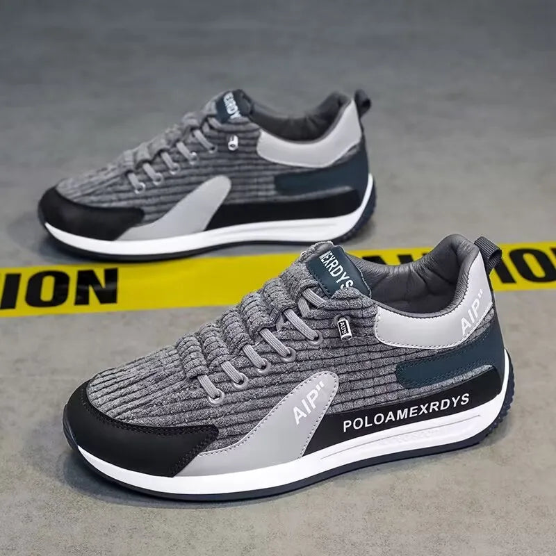 YF Men's Walking Style Shoes Spring New Breathable Mesh Shoes Casual  Men's  Running Shoes