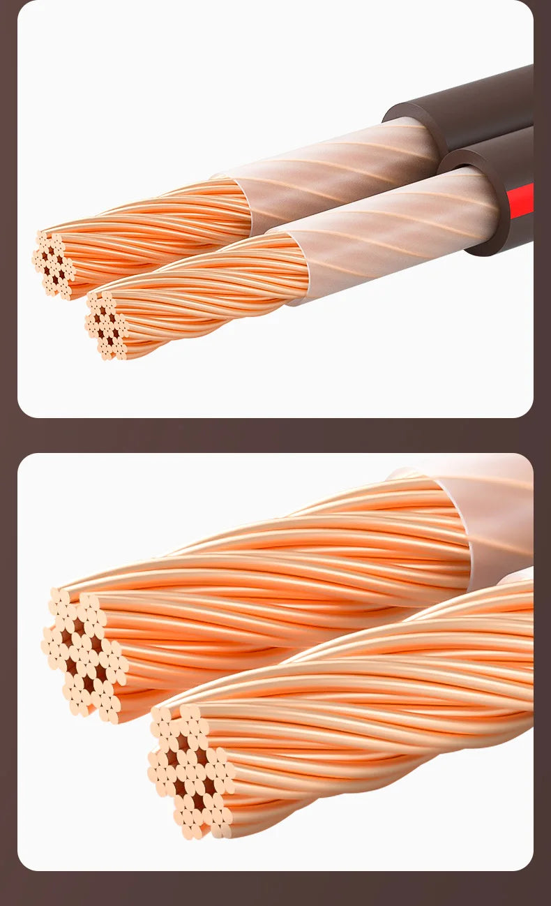 HUALIWEN DIY HIFI Audio Cable Oxygen Free Pure Copper Speaker Cable For Car Audio Home Theater Audio Wire Soft Touch Cable