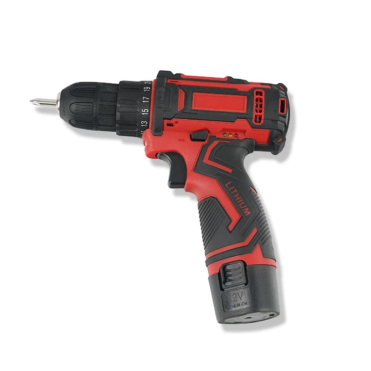 Wholesale 12V Lithium Battery Powered Rechargeable 1500mAh Electric Screwdriver Power Drill Set Strong Torque OEM Customization