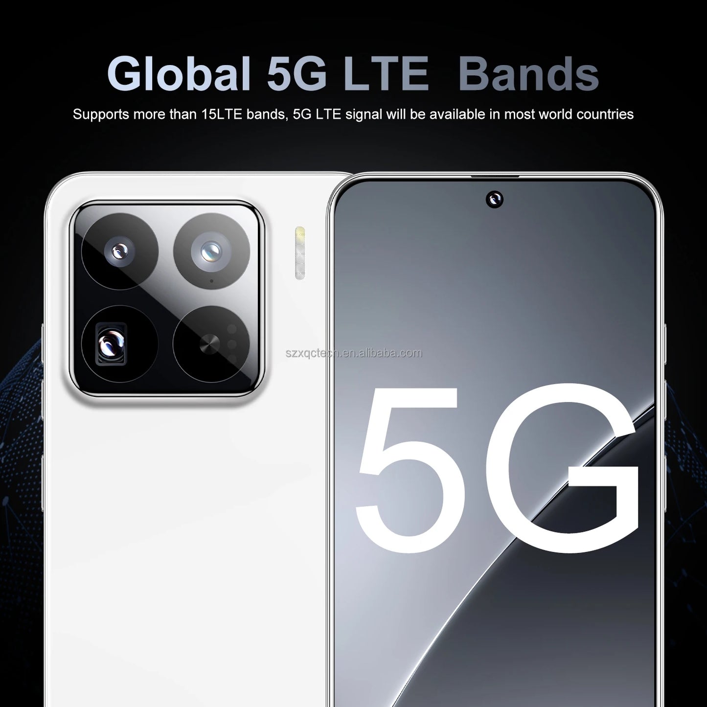 Wholesale M15 Pro 5G Smart Phone Unlocked Android 14 with Face Recognition 4G/5G 16GB+1TB Mobile Phones Cellphone