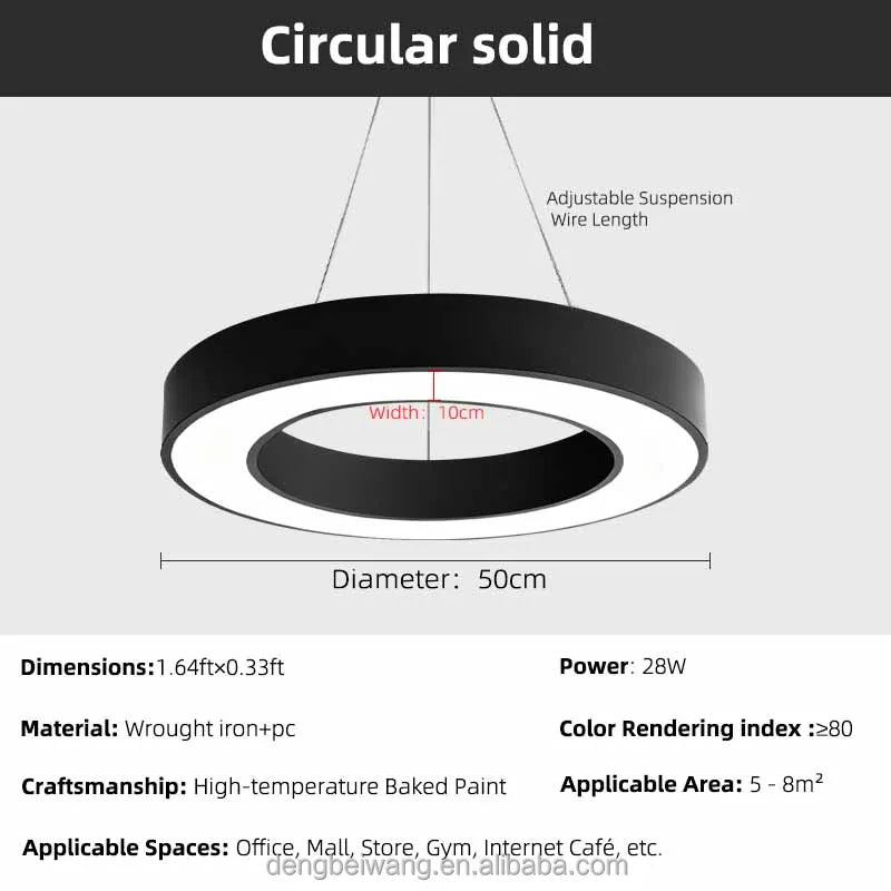 Nordic Ceiling Lighting Chandelier Dimmable LED Linear Light Adjustable Height Hanging Lamp Hot Sale Commercial