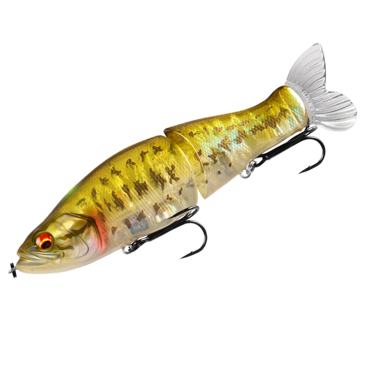 BEARKING Top Fishing Lures 135mm 1oz Jointed minnow Wobblers ABS Body with Soft Tail SwimBaits soft lure for pike and bass