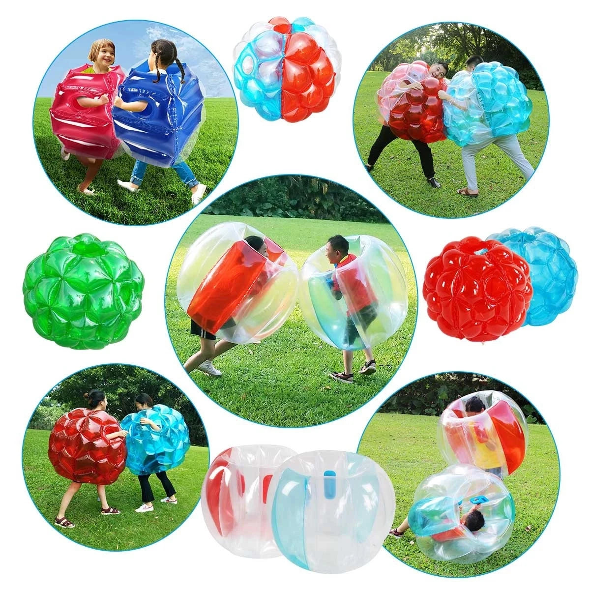 Zorb Balls Bubbles for Adults and Children, Body Bumper Balls, Sports Games, Fitness Balls, Parent-Child, Fighting Balls, 120cm