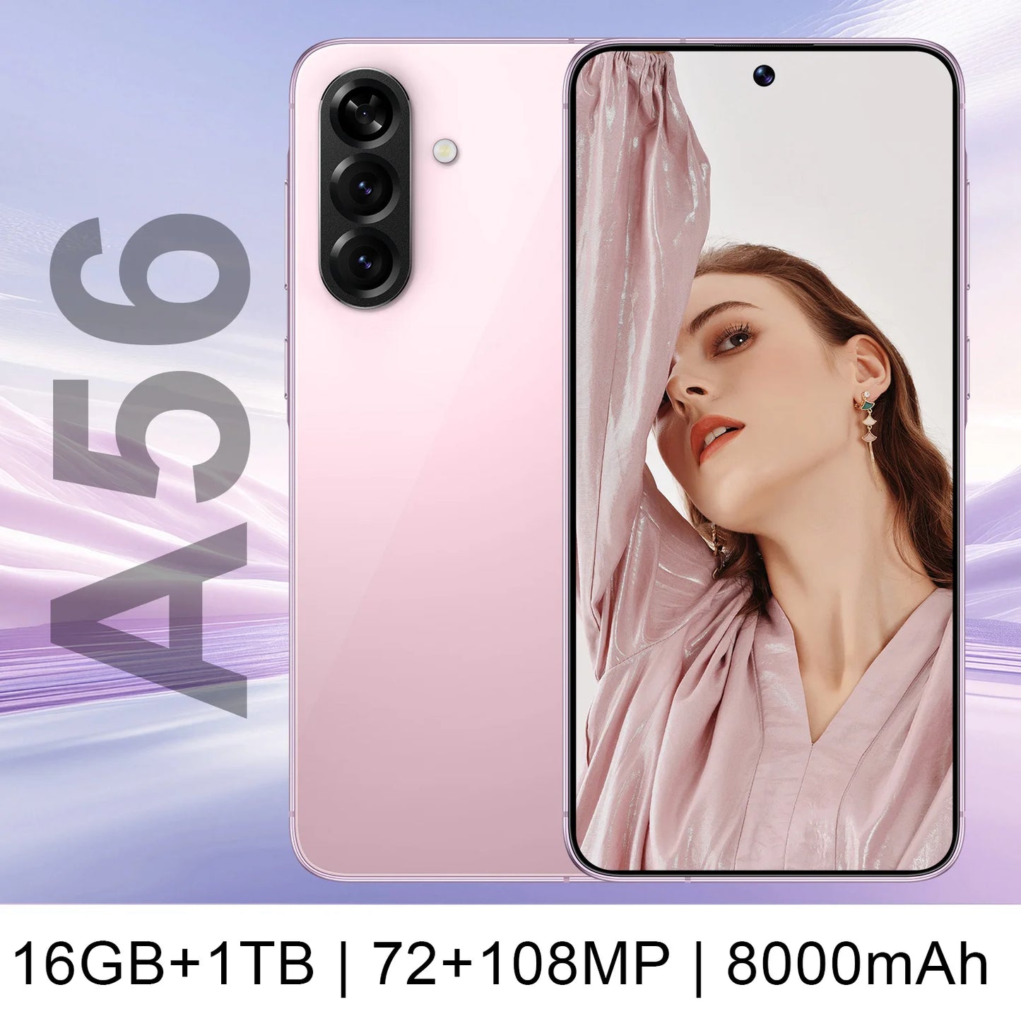 Hot Selling Android Unlocked Dual SIM7.3 Inch 128GB for A56 5G Used Mobile Phones