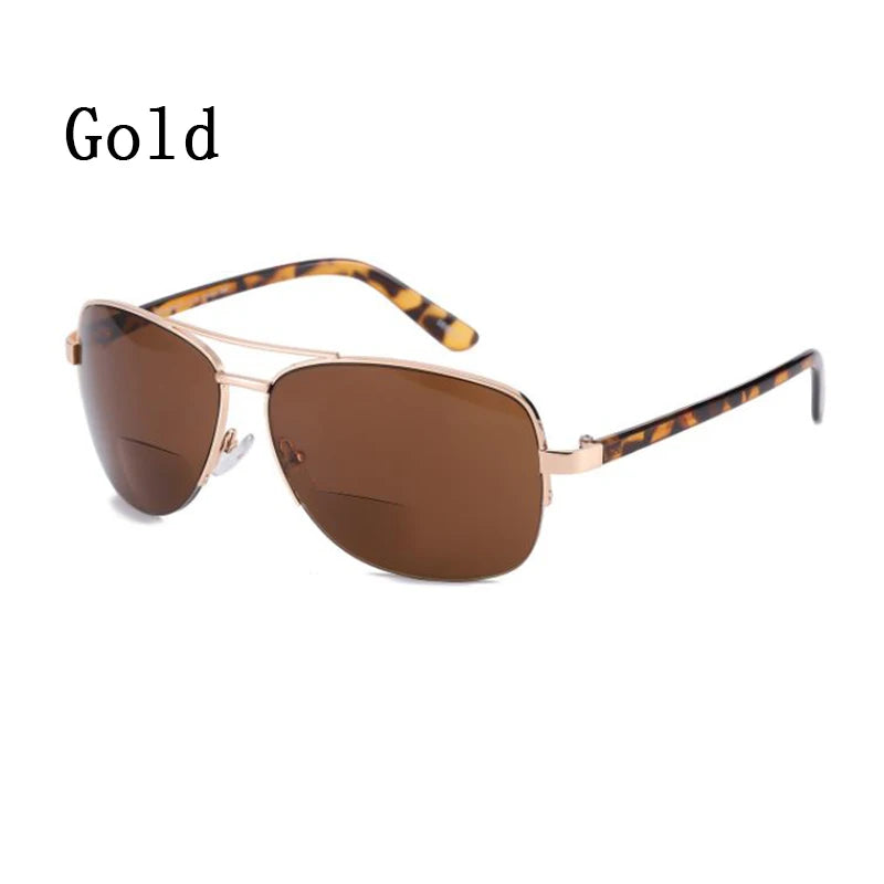 Bifocal Pilot Reading Glasses for Women Men | See Near & Far | Farsighted Sunglasses