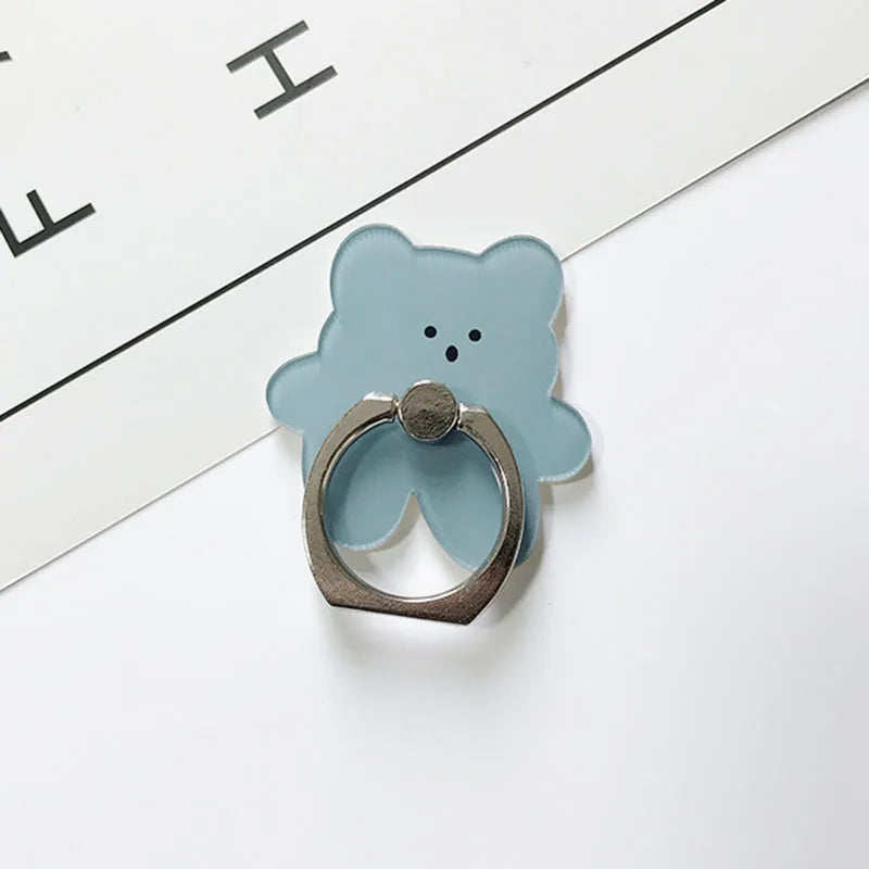 Universal Ring Holder Mobile Phone Holder Stand Cute Candy Color Bears Finger Ring Holder suporte celular For All Phone Table