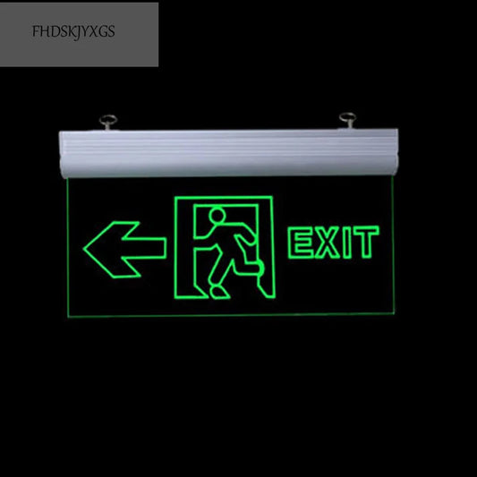 Exit Led Light  Ac110/220V Green Emergency Exit Sign Light Fire Safety Indicator Warning Lamp For Bulb Hotel Mall Public Place