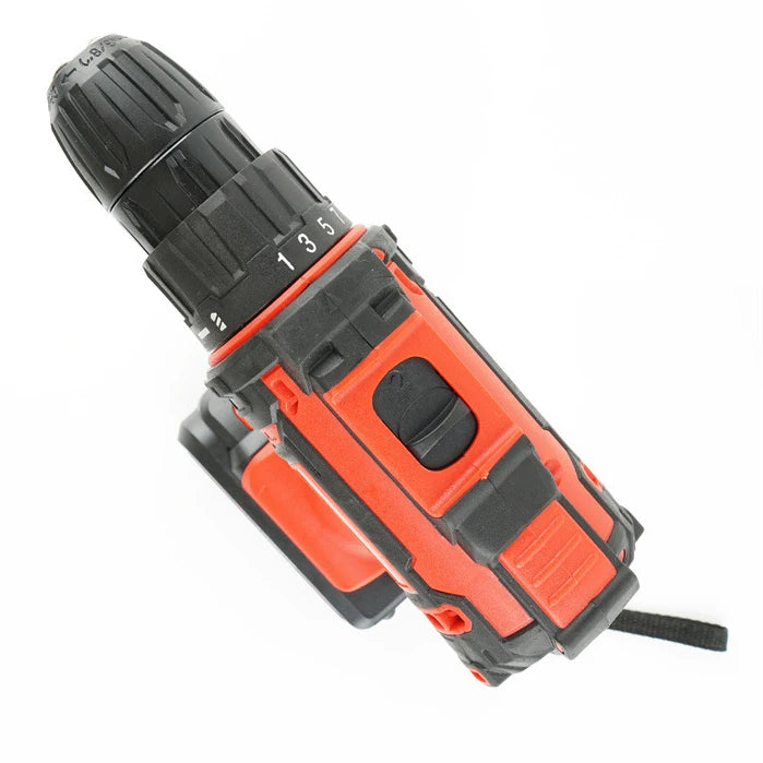 21V Two Speed Drill Set New Model Promotional Multi-Purpose Household Electric Screwdriver Red DIY Hand Drill OEM Customization