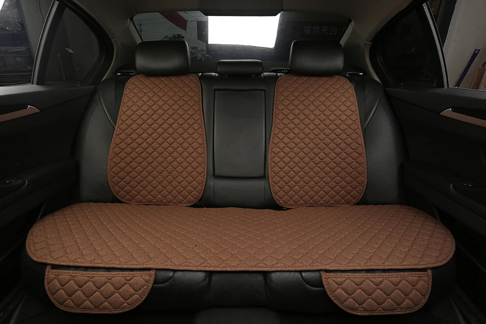 Linen Car Seat Cover Seat Universal Cushion for FORD Fiesta Fusion Mondeo Taurus Mustang Territory Kuga F-150 CAR Accessories
