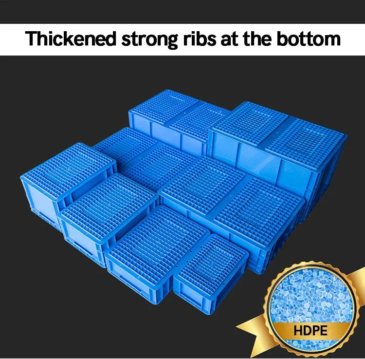 LEADLOONG EU4311 400*300*120MM Logistics Box Turnover Box Rectangular Fish Breeding Turtle Box Breeding Turtle Basket