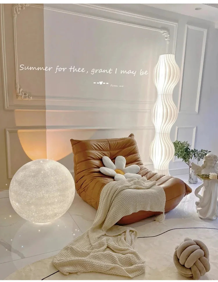 Atmosphere Moon Floor Lamp Designer for Living Room Balcony Bedroom & Bedside Use-Warm Romantic Table Lamp
